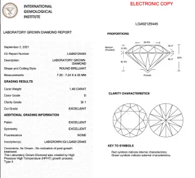 0.68CT Round D VS1 IDEAL 3EX NONE - LG517203714