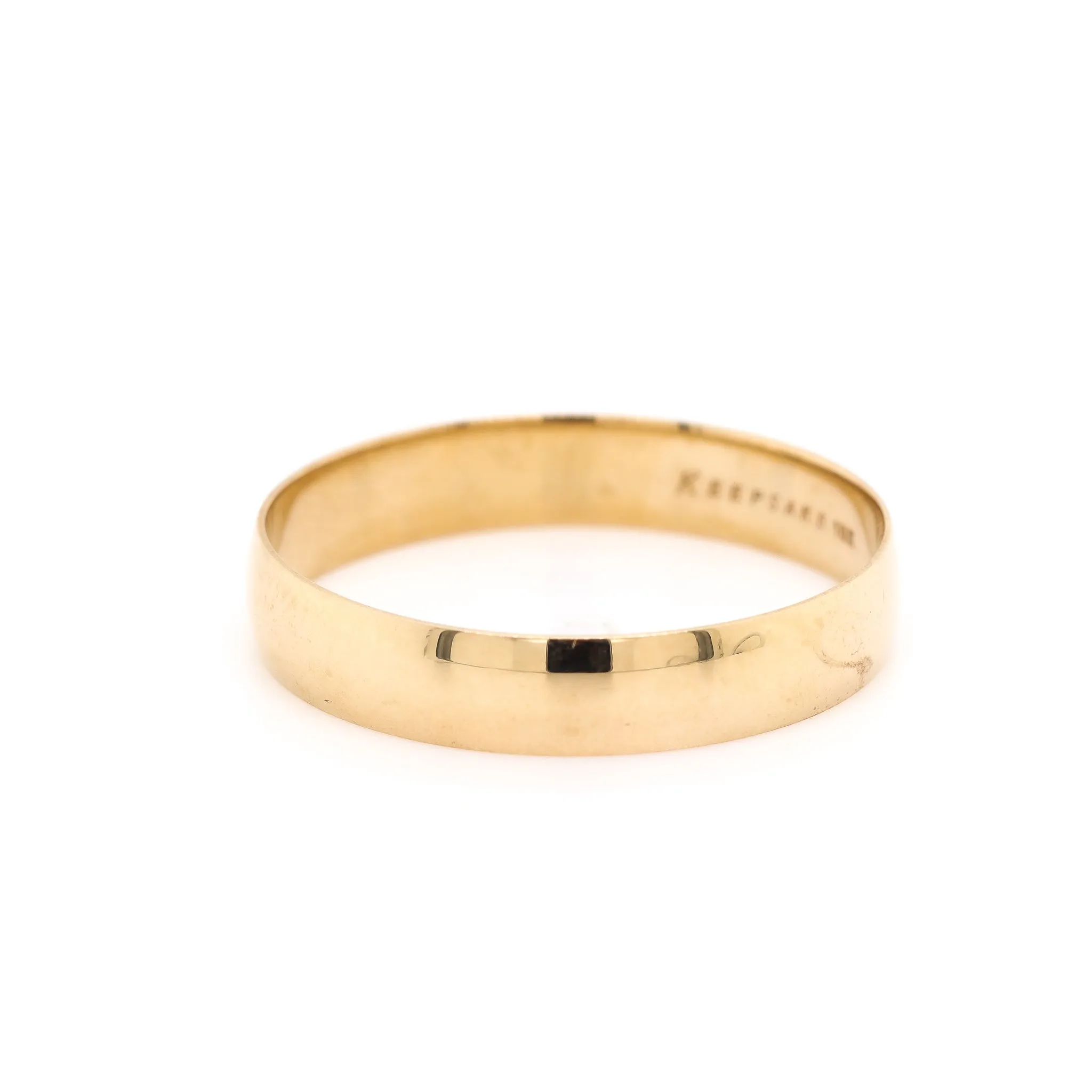 10K Yellow Gold Men's Wedding Band