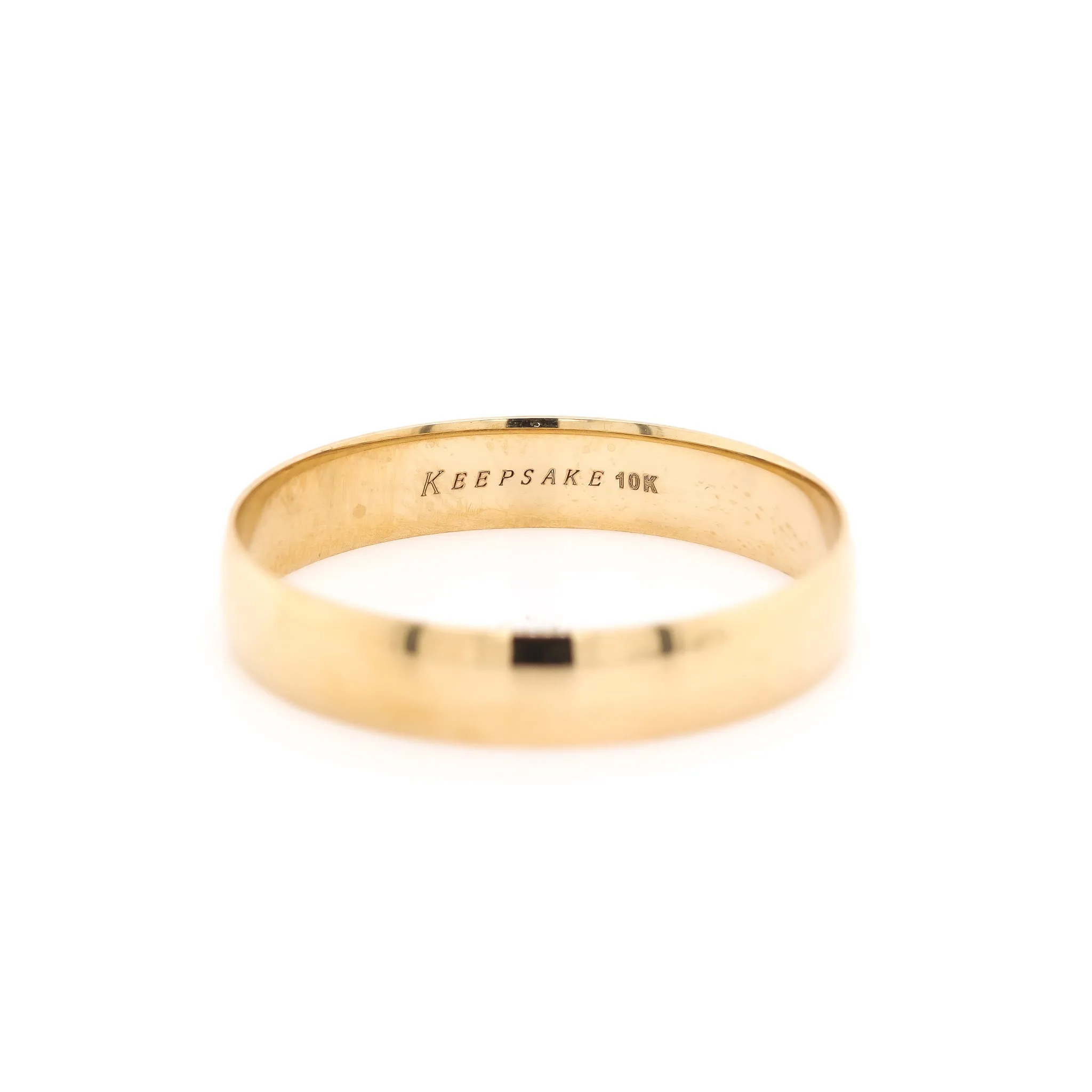 10K Yellow Gold Men's Wedding Band