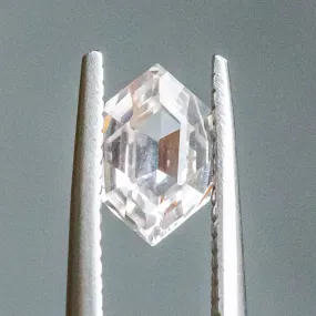 1.34CT ELONGATED HEX PEACH SAPPHIRE 8.40X5.42X3.70MM UNTREATED