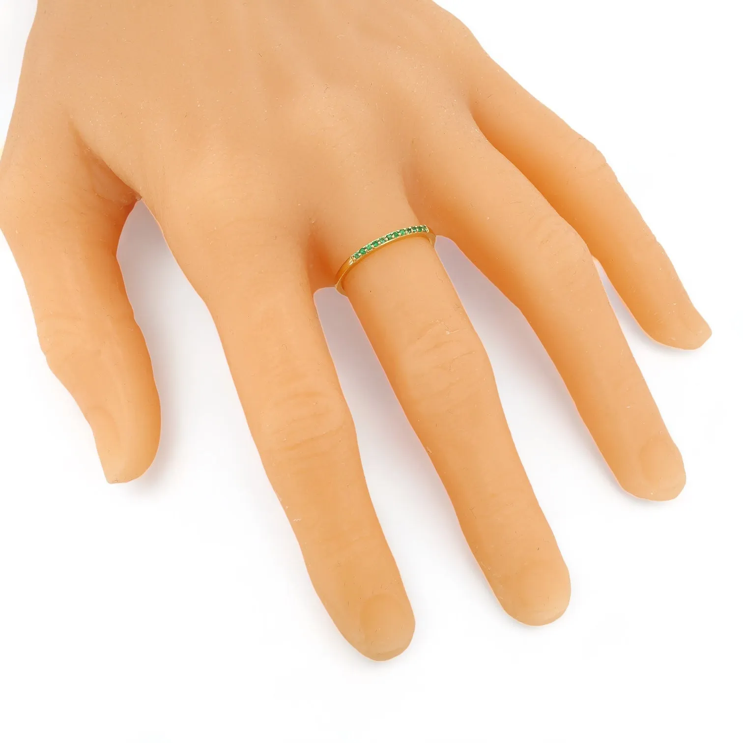 14 Yellow Gold Emerald Ring