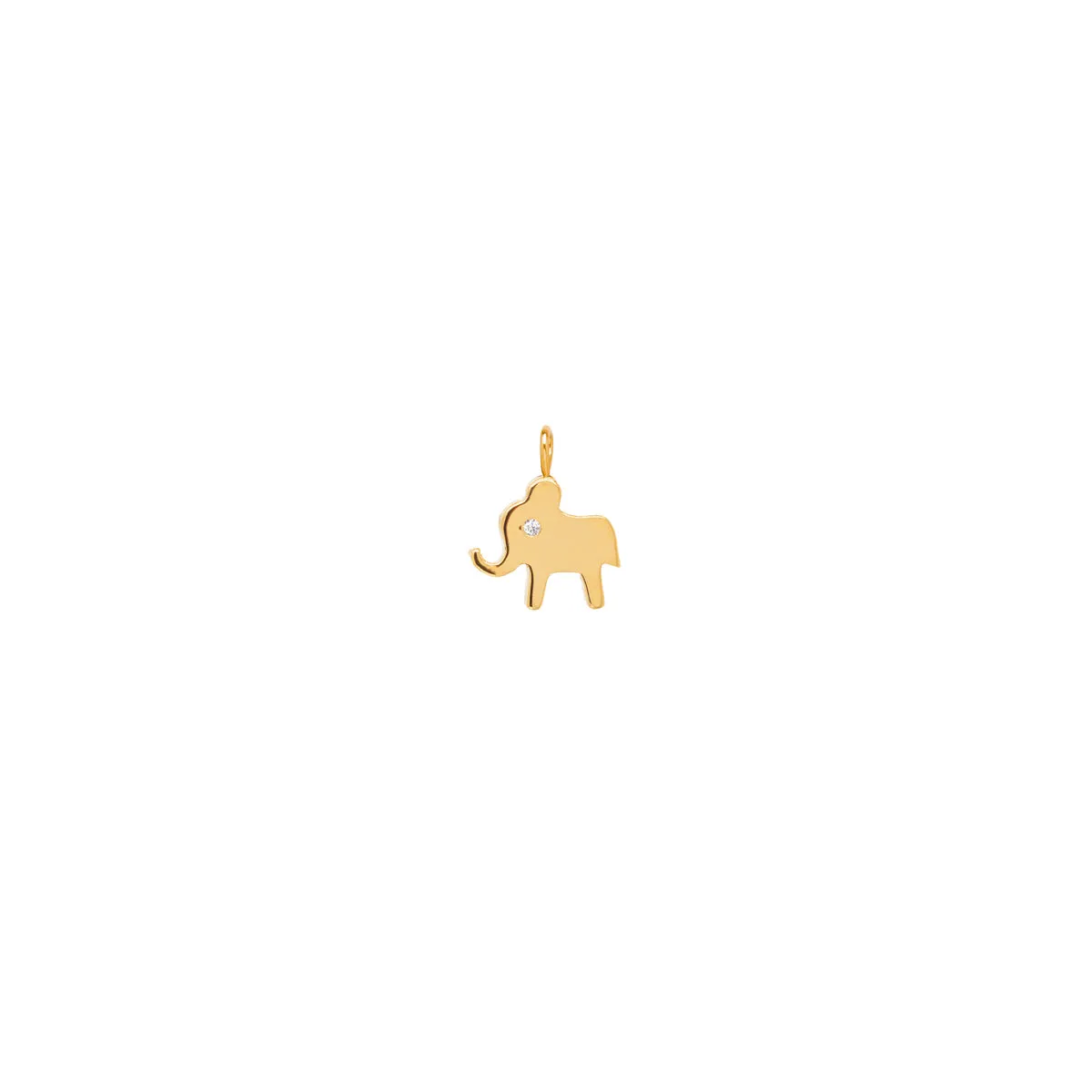 14k elephant charm