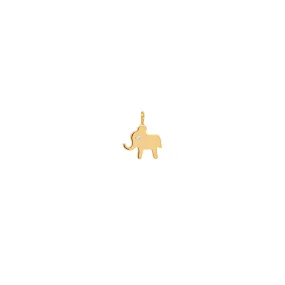 14k elephant charm