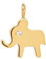 14k elephant charm