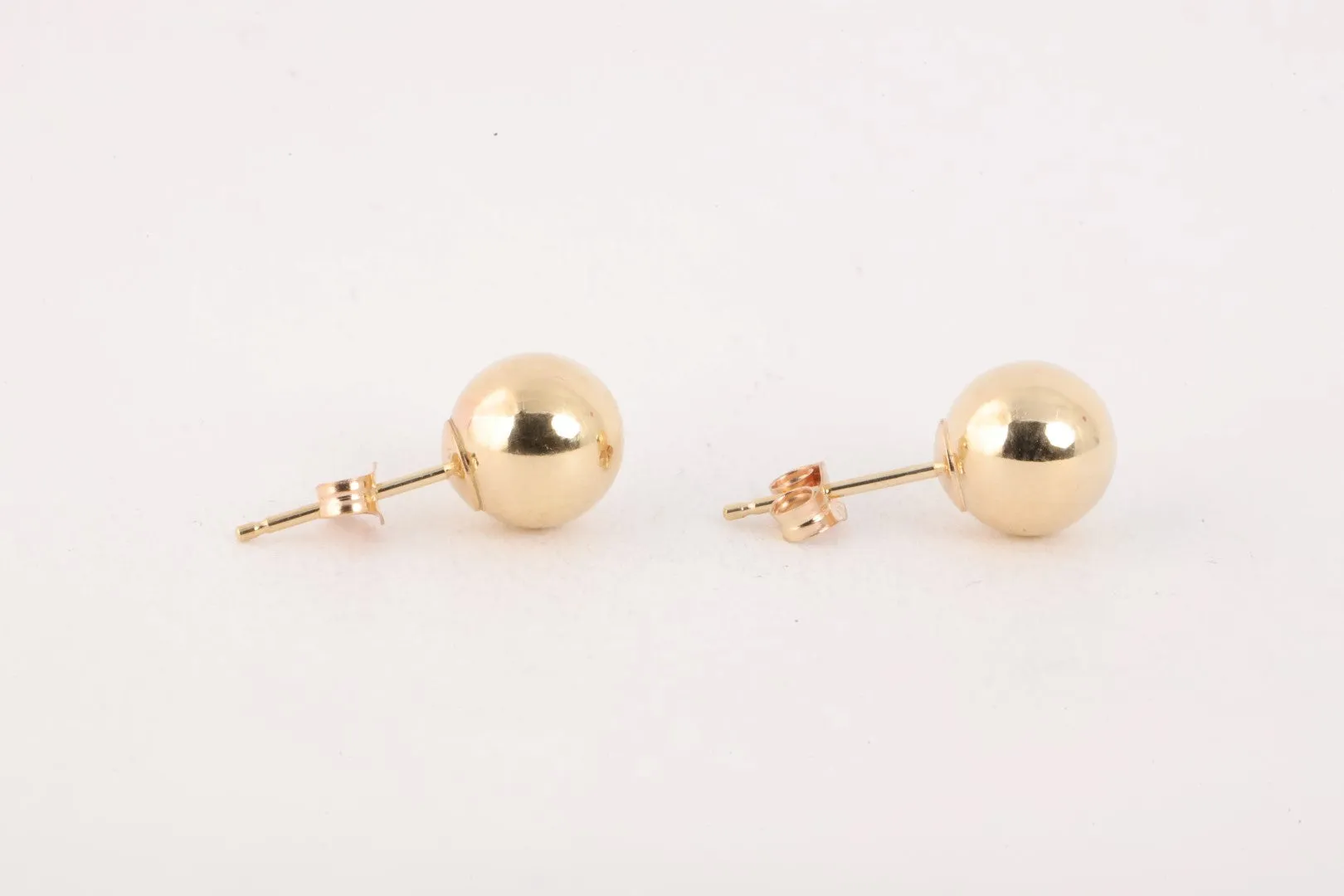 14k Yellow Gold Ball Stud Earrings (0.45g.)