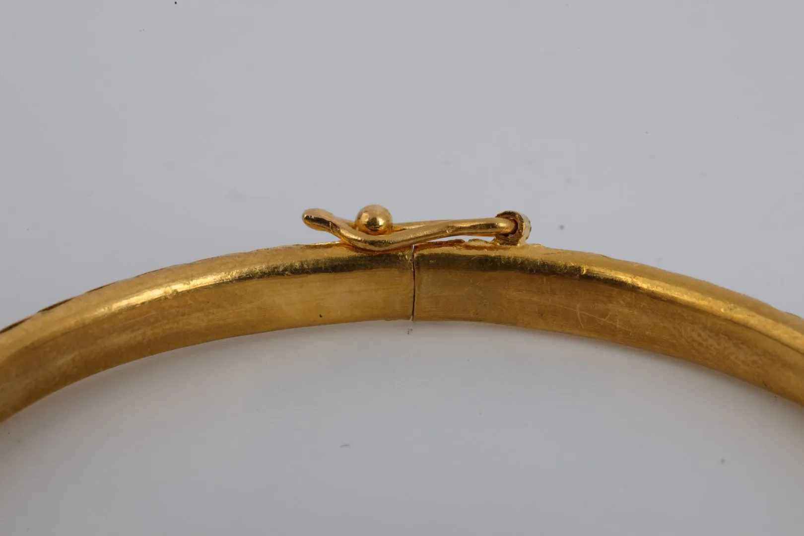 6.25" 24k Yellow Gold Bangle Bracelet (14.29g.)