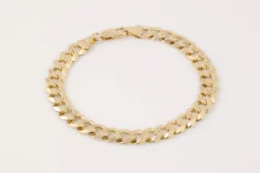 8" 14k Yellow Gold Cuban Chain Bracelet (15.77g.)