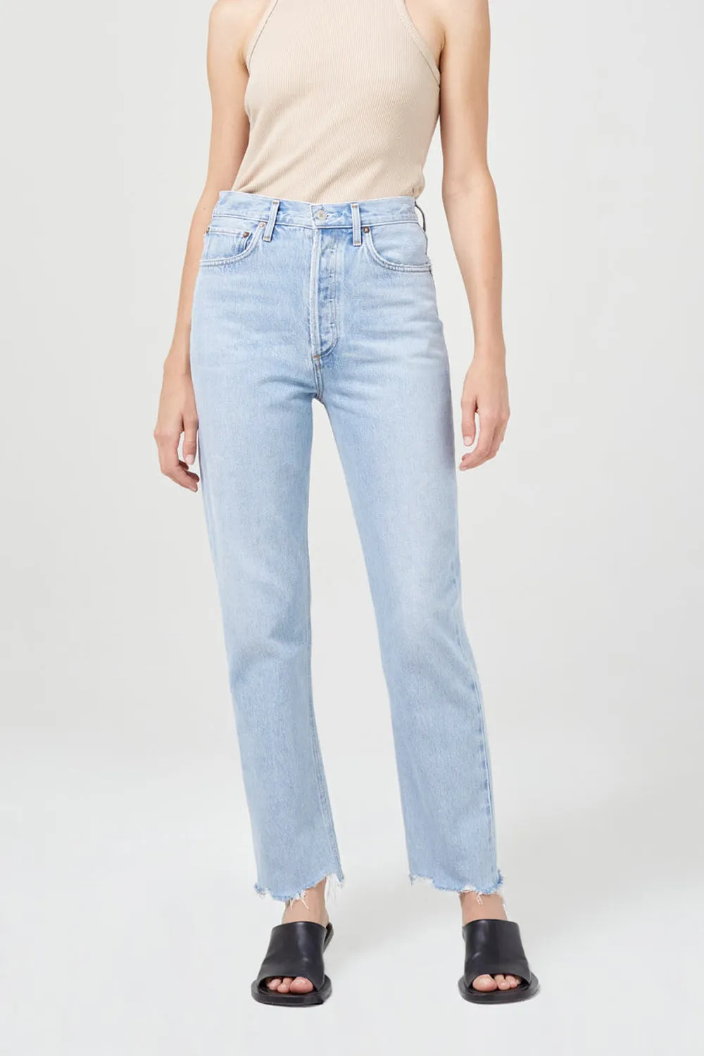 90s Pinch Waist Jean in Imitate