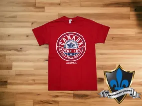 Adult Montreal Souvenir T shirt  True North .