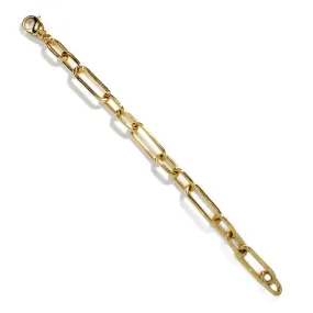 AFJ Gold Collection - Oval Link Bracelet, Yellow Gold