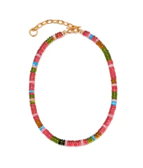 Agosto Necklace in Watermelon