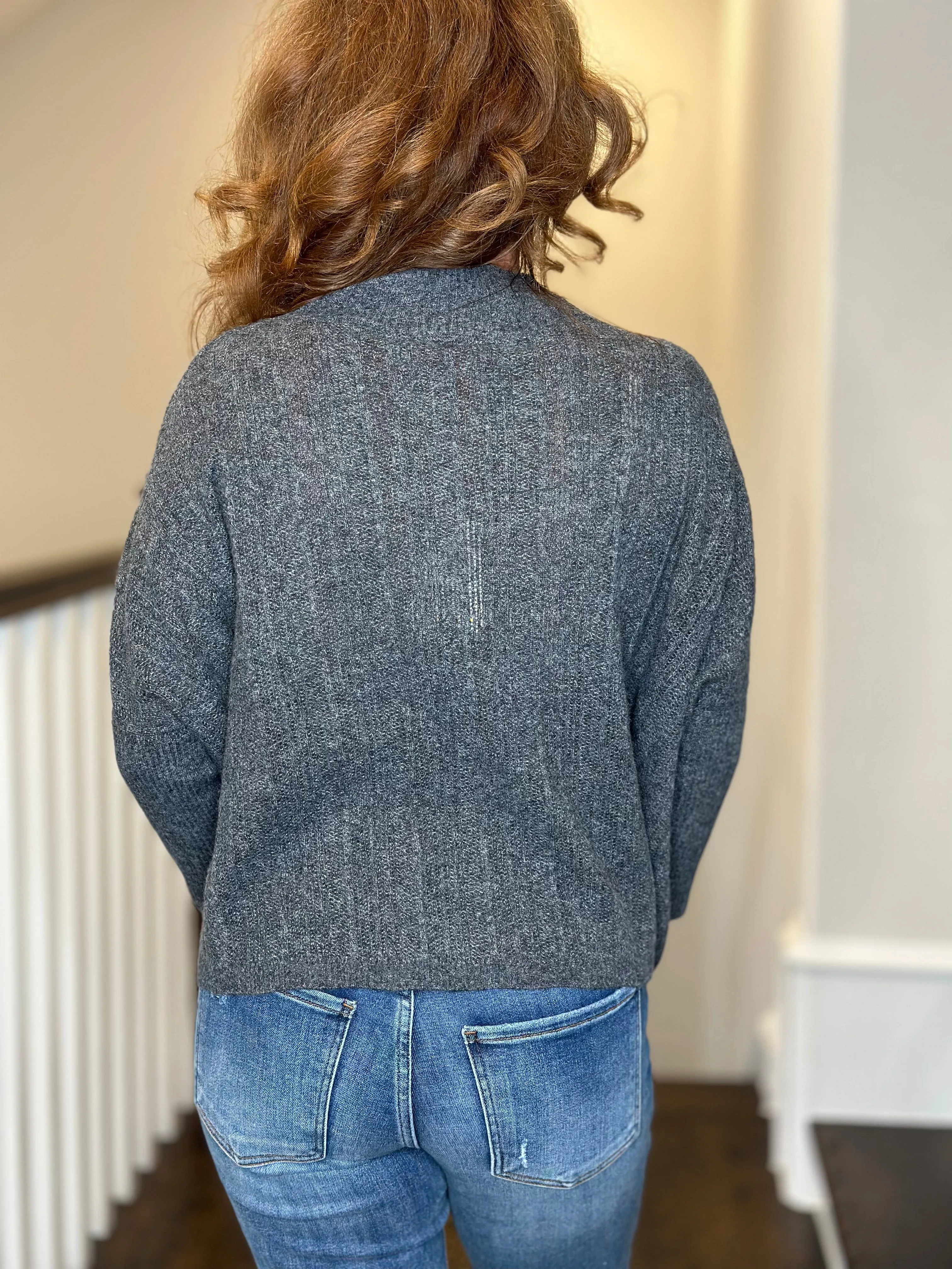 Aja Ari Sweater in Charcoal Grey