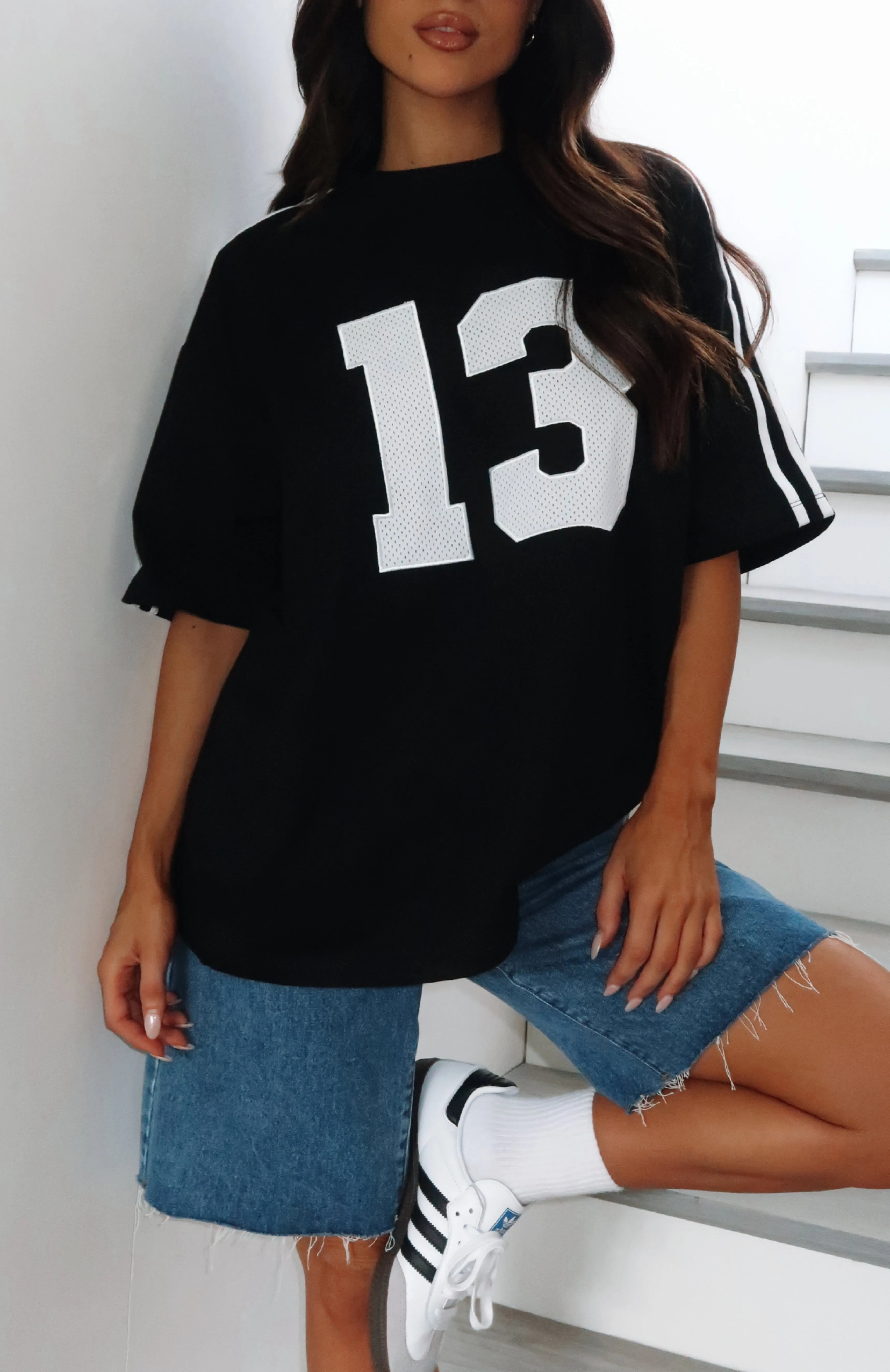 Always A Statement Oversized Tee Black