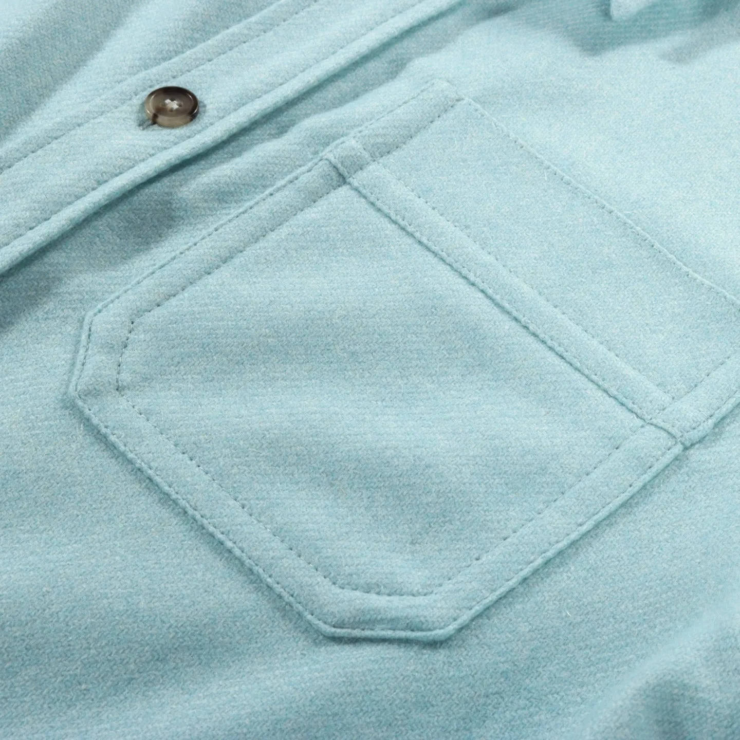 A.P.C. BASILE OVERSHIRT HEATHER TURQUOISE