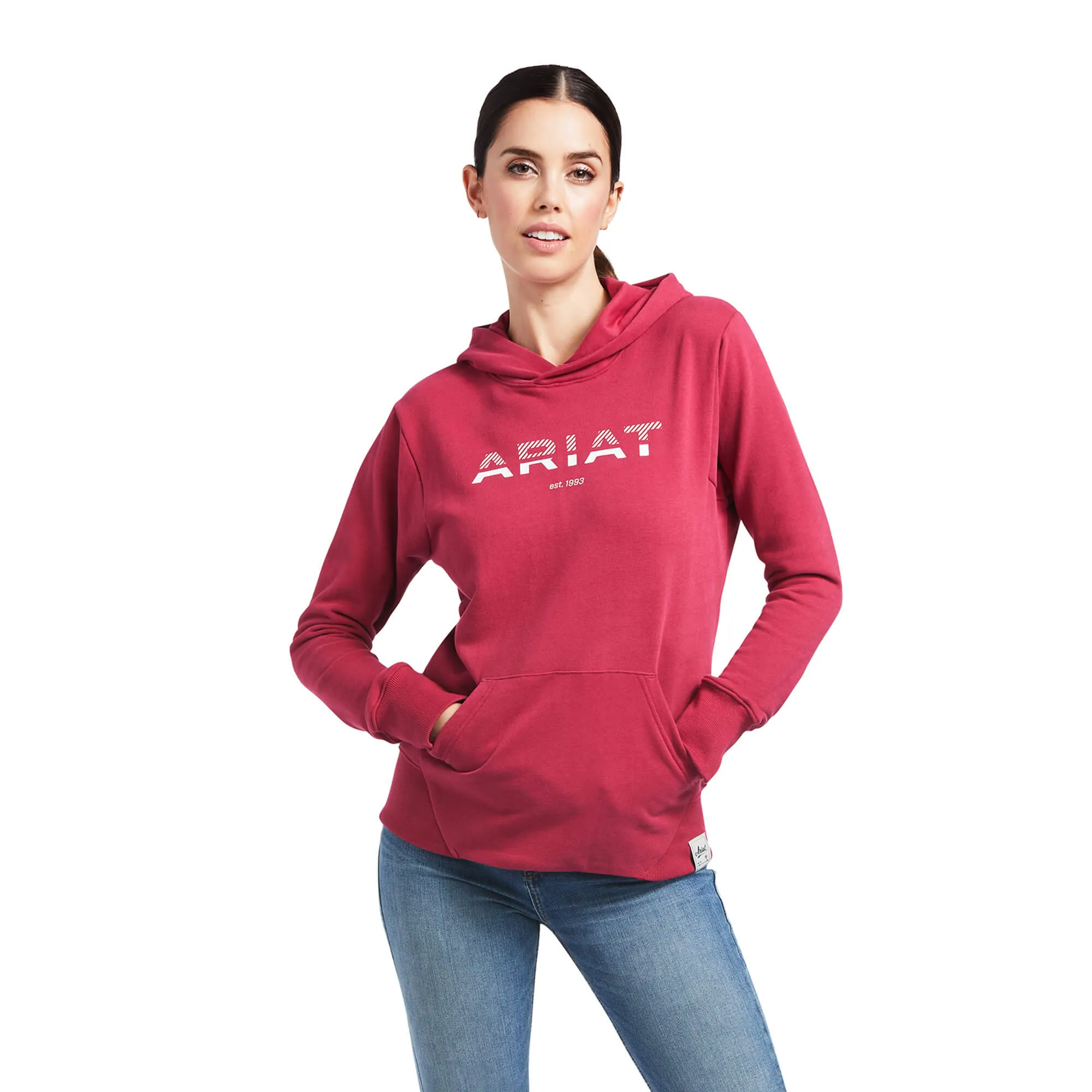 Ariat Women's 3D Logo 2.0 Hoodie- Red Bud