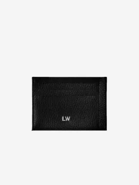 Ash MIRUM Leather Vegan Cardholder | Black & Silver