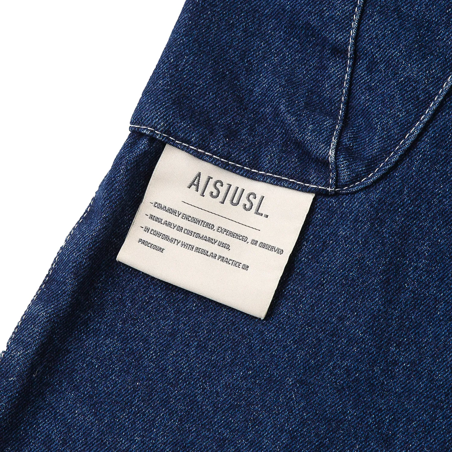 A[S]USL DENIM CARGO SKIRT-DARK BLUE