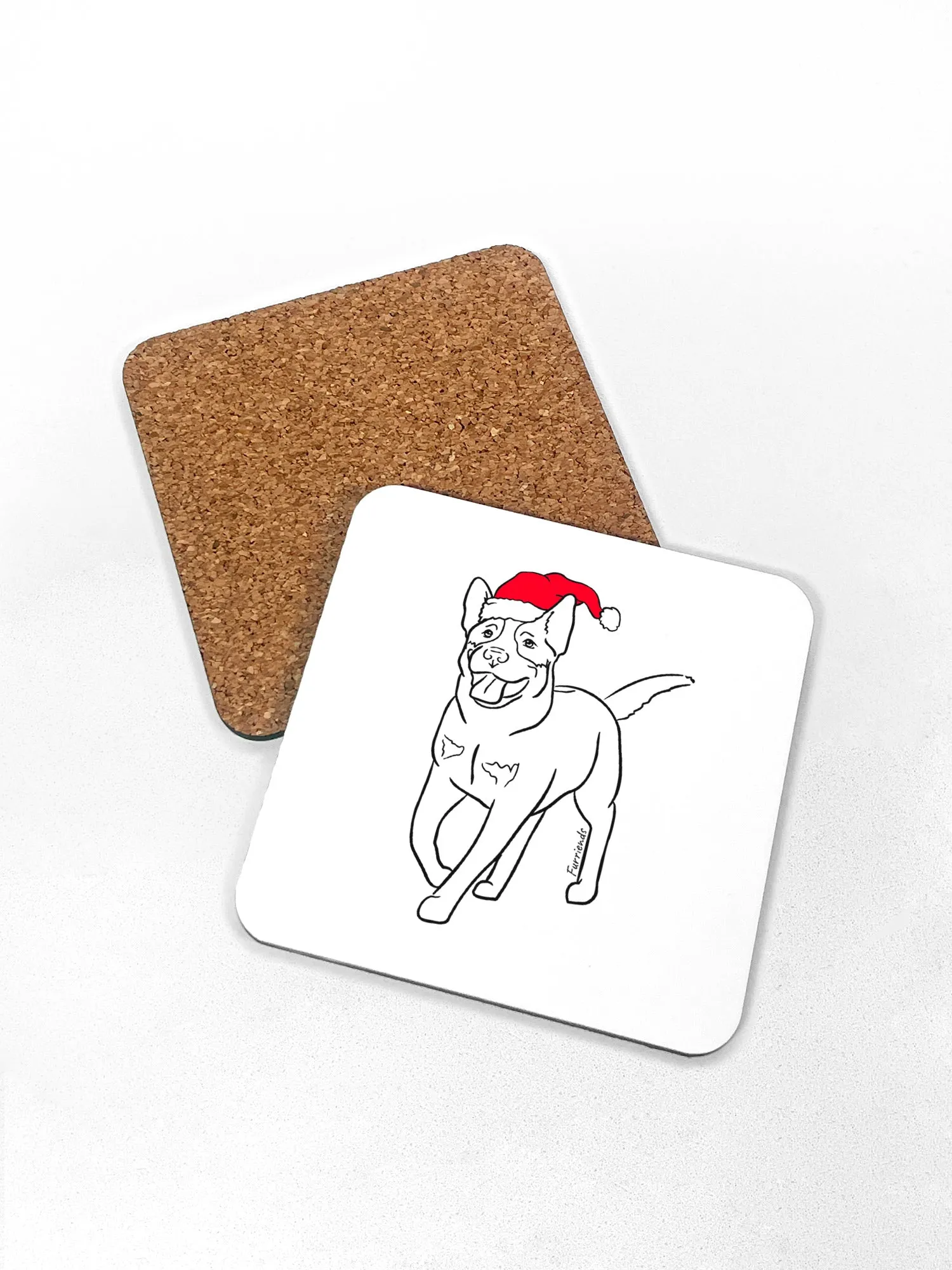 Australian Cattle Dog Christmas Edition Coaster