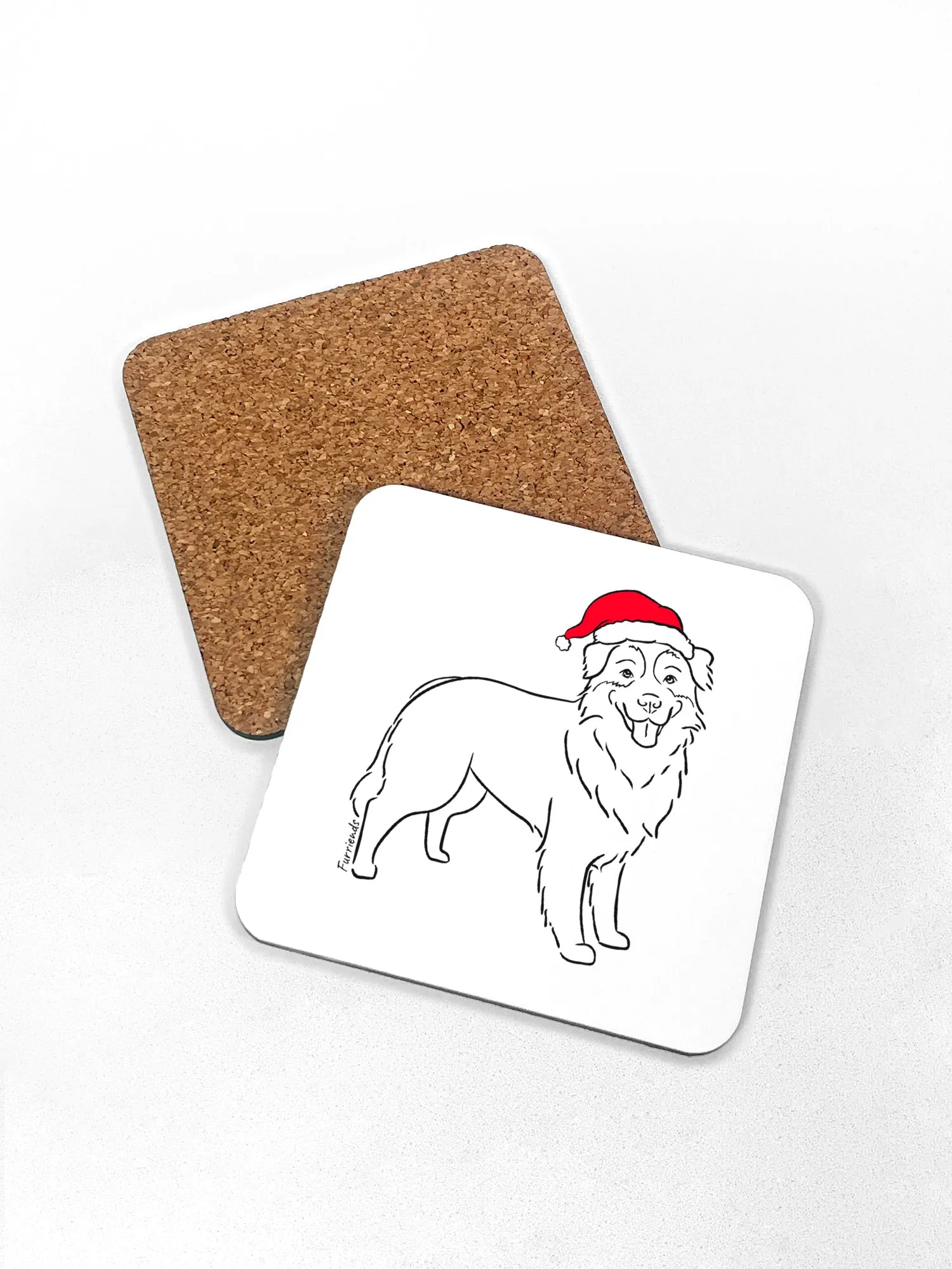 Australian Shepherd Christmas Edition Coaster