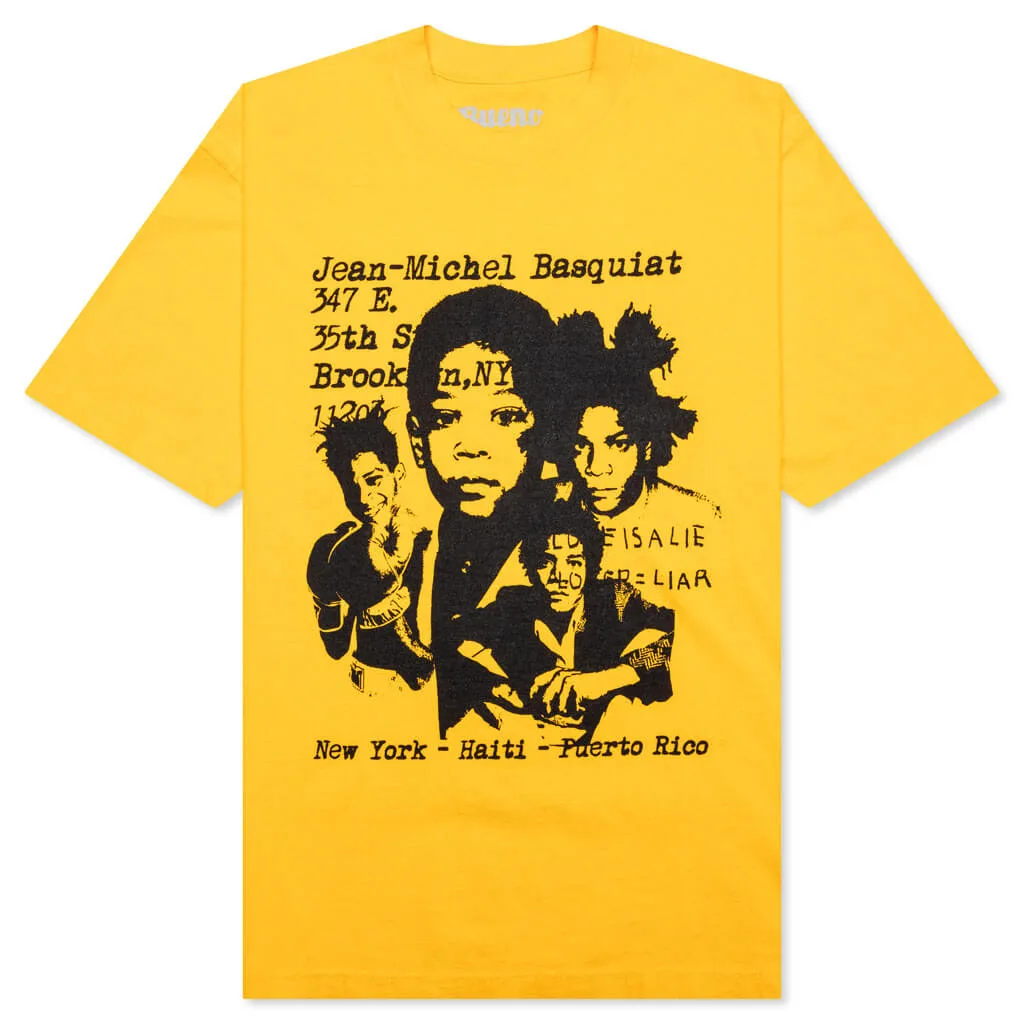 Basquiat Tee - Yellow