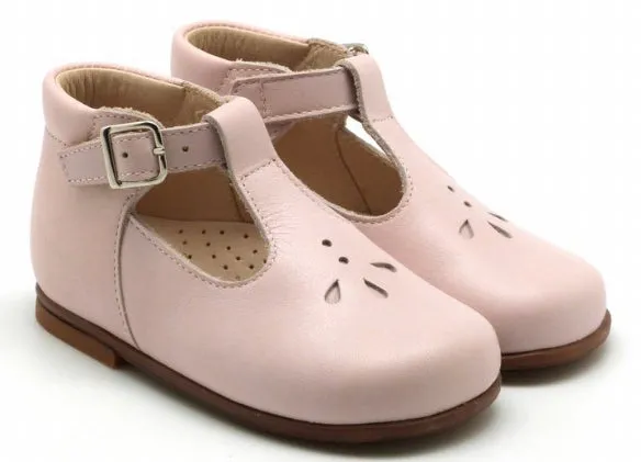 Beberlis Pale Pink Leather Baby High Top TStrap