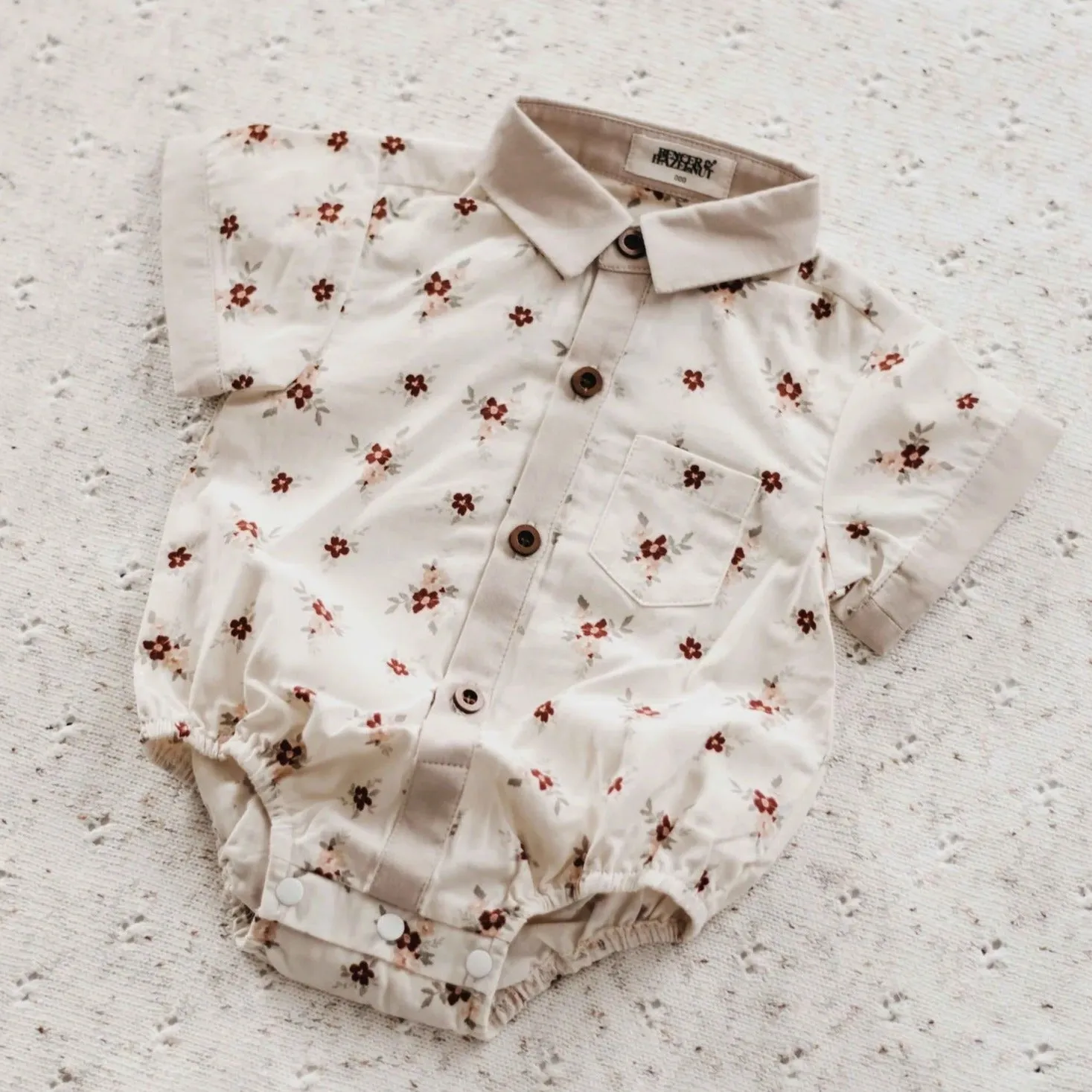 Bencer and Hazelnut Christmas Shirt Romper - Feliz