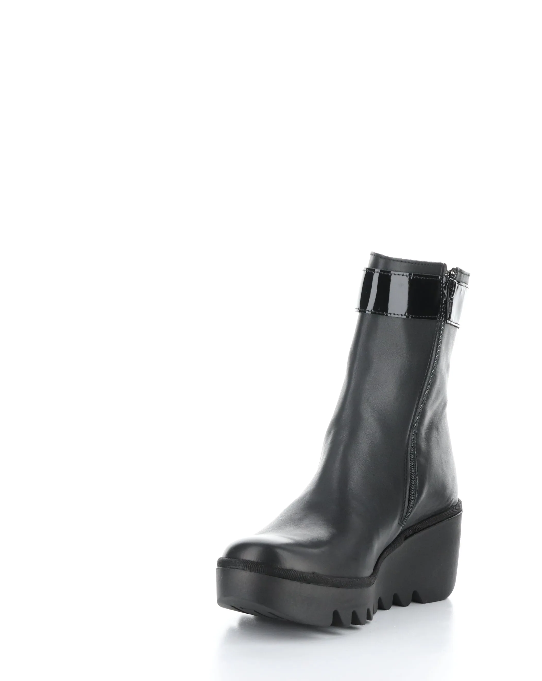 BEPP396FLY 008 BLACK Round Toe Boots