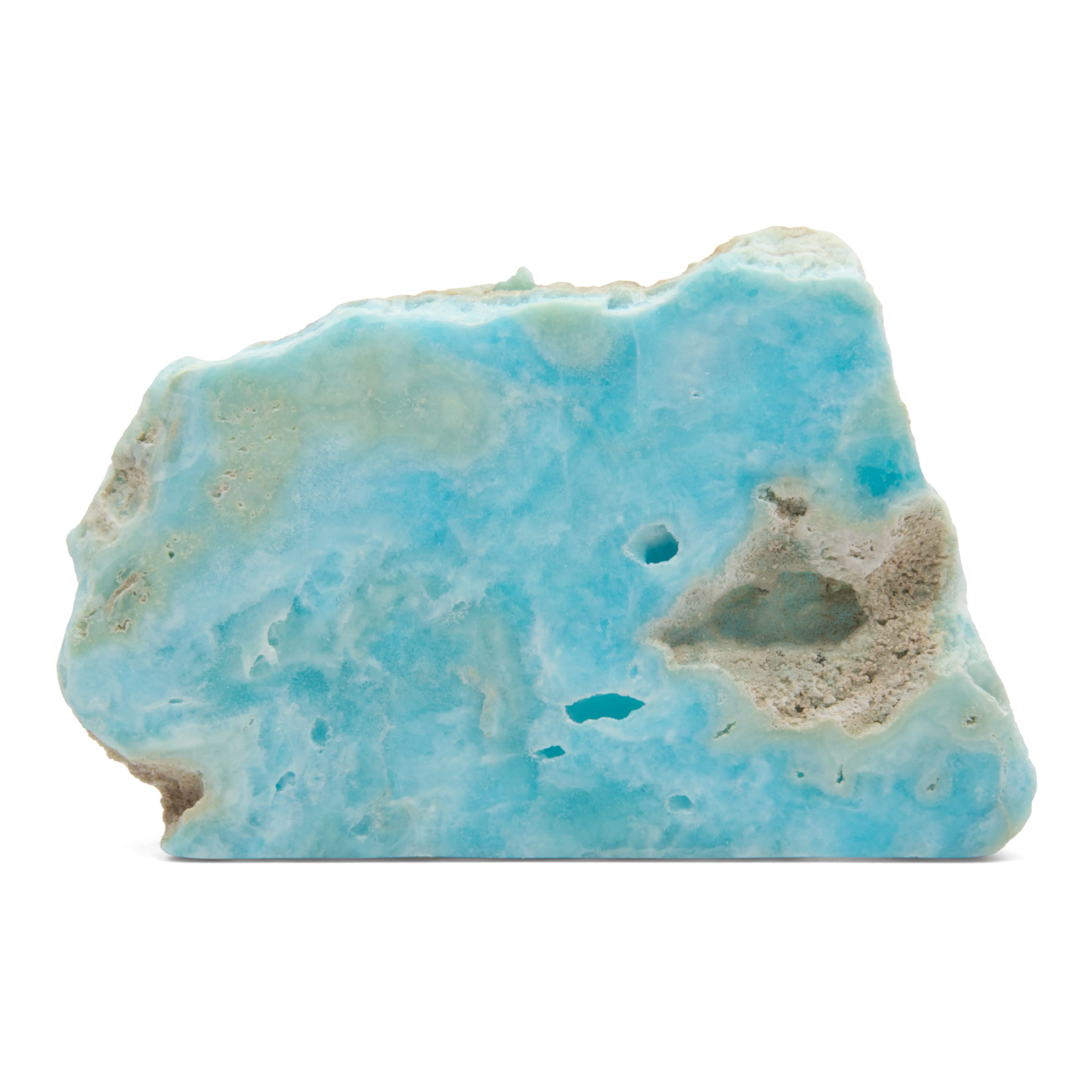 Blue Aragonite, Polished Slate