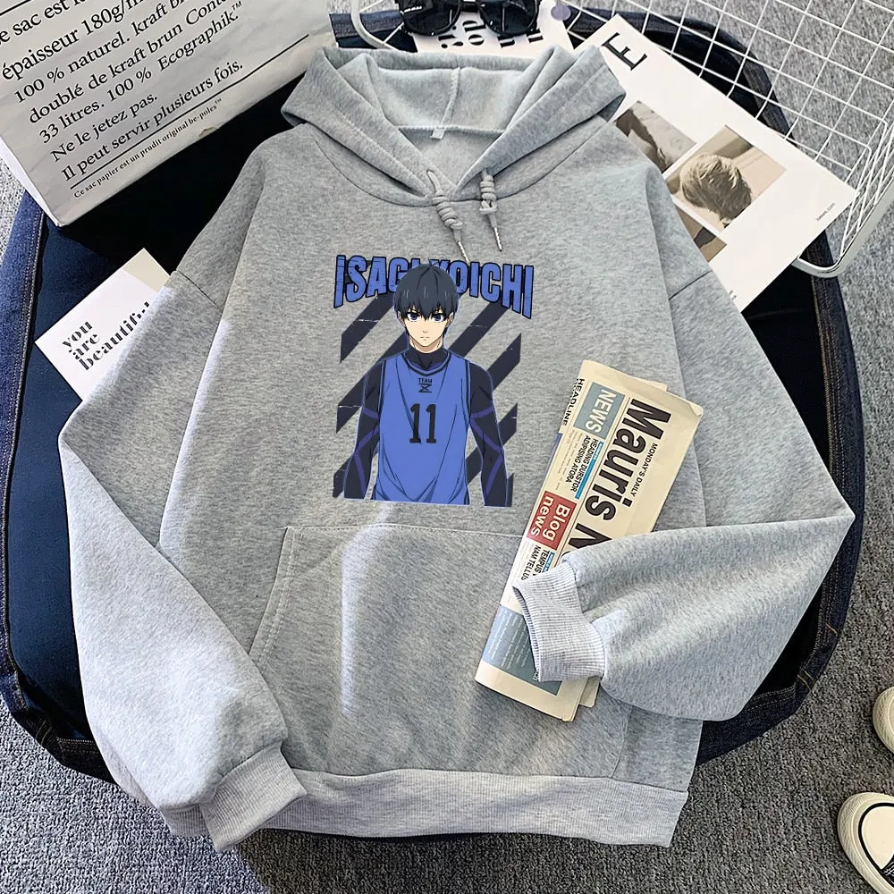 Blue Lock Yoichi Isagi Cool Anime Hoodie High Quality