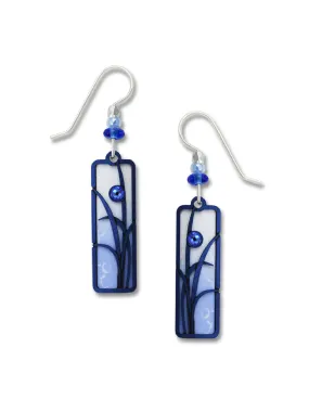 Blue Ombre Column Earrings by Adajio