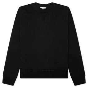 Boyfriend Loose Fit Sweater - Black