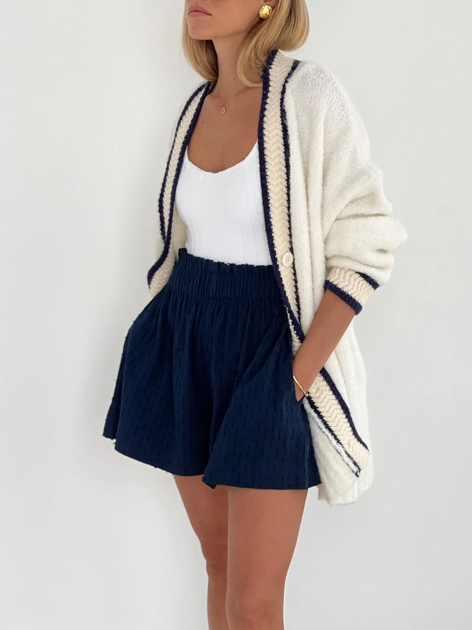 Boyfriend Oversized Cardigan | Cream