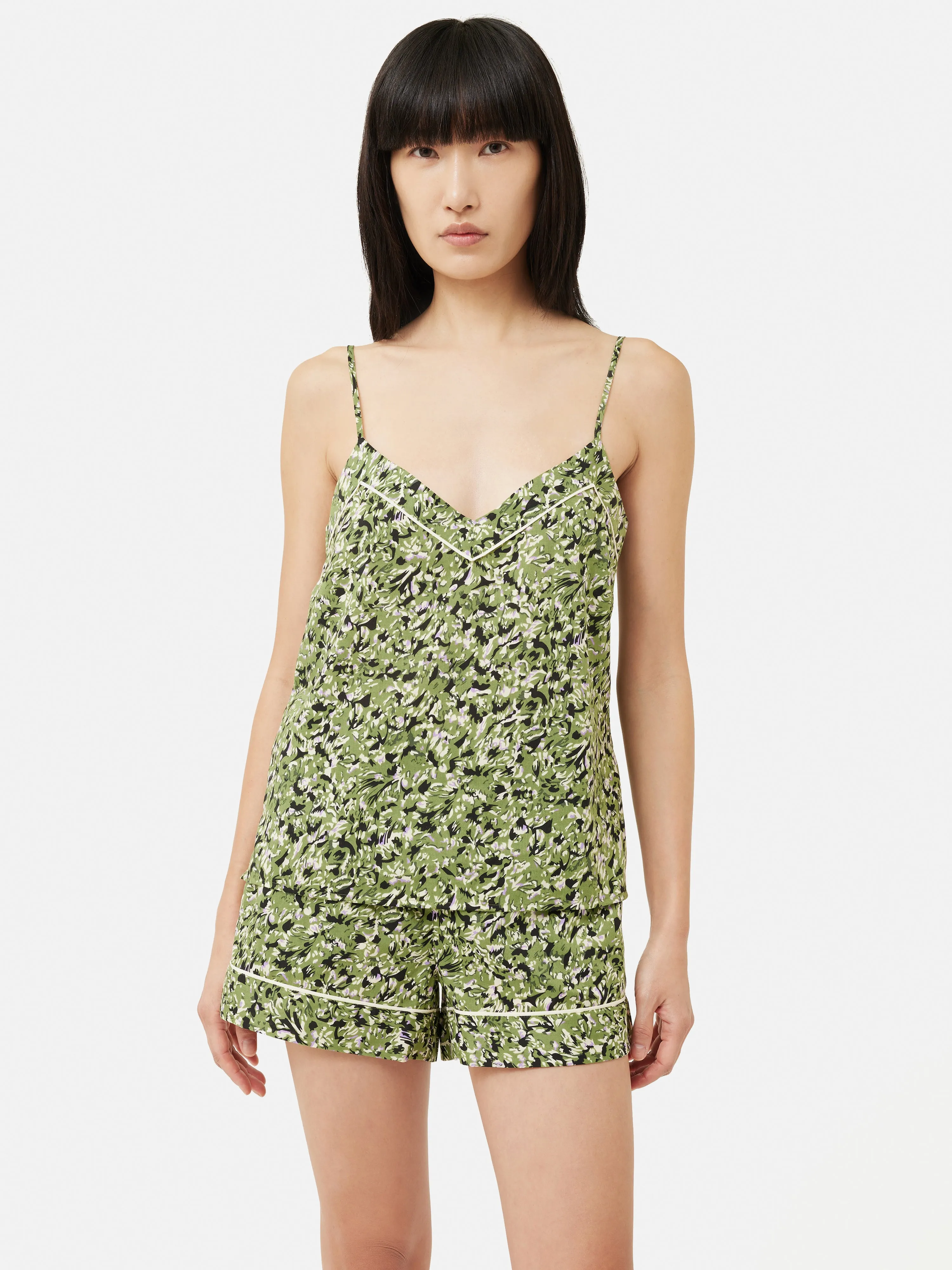 Brushwork Cami & Short | Green