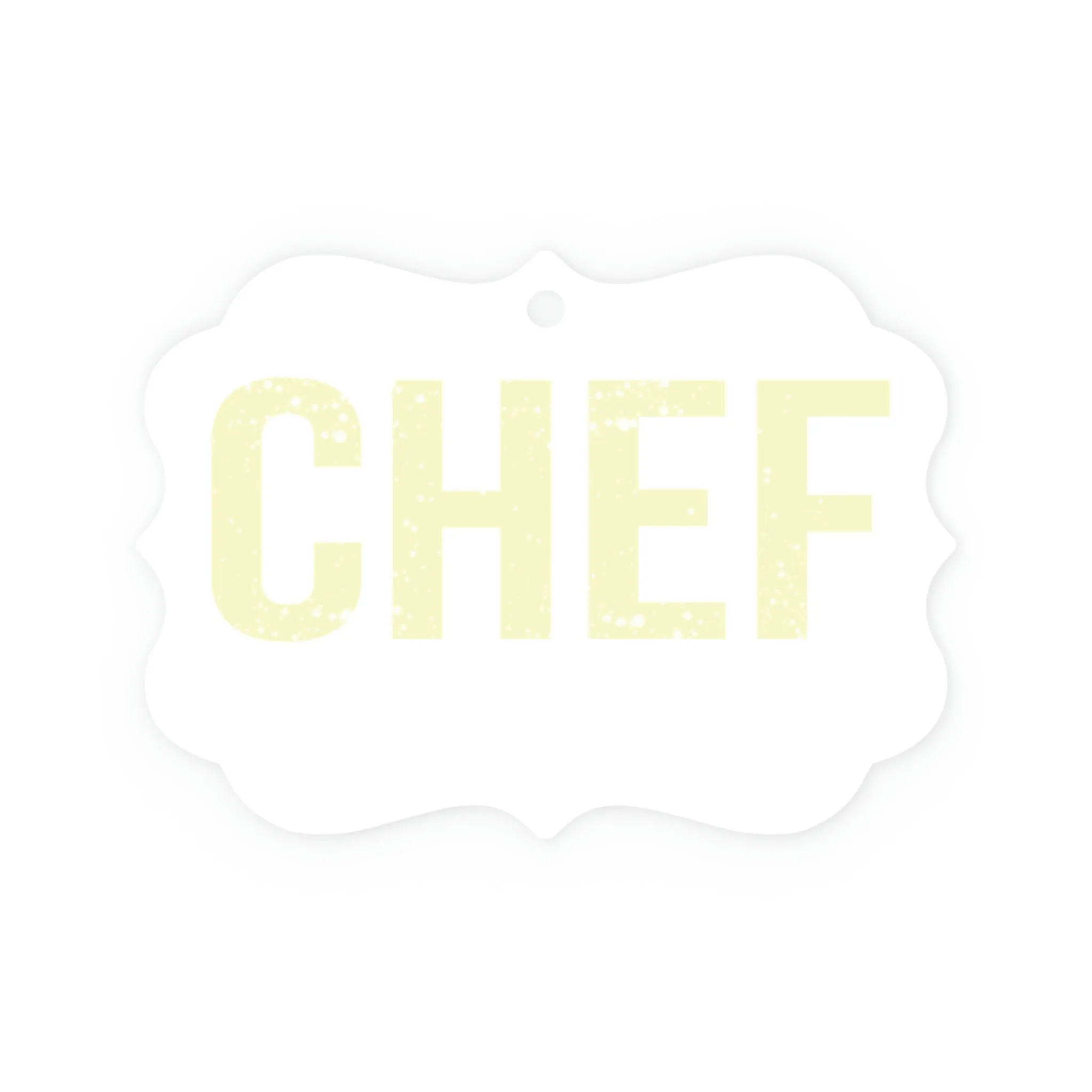 Chef Metal Plaque Ornament