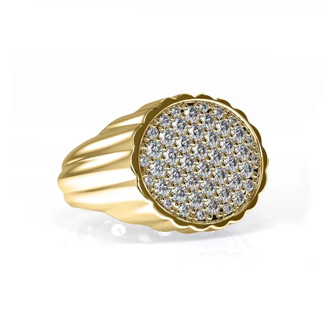 Chorost & Co. Private Collection 14K Yellow Gold 0.75ct Diamond Men's Ring