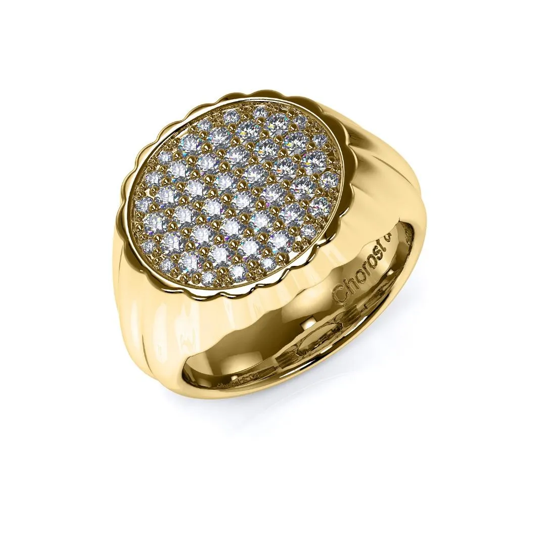 Chorost & Co. Private Collection 14K Yellow Gold 0.75ct Diamond Men's Ring