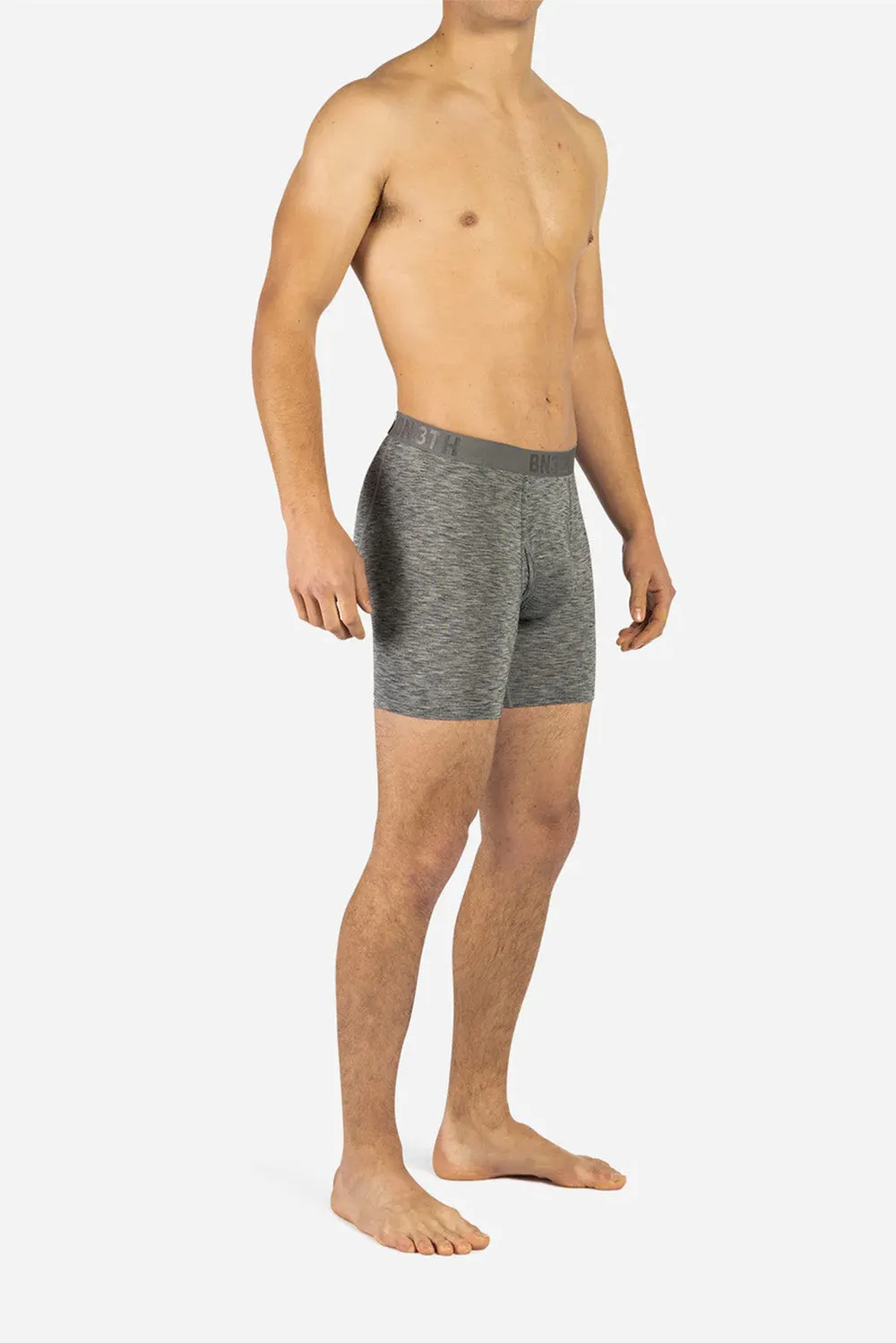 CLASSIC BOXER BRIEF WITH FLY Heather Charcoal