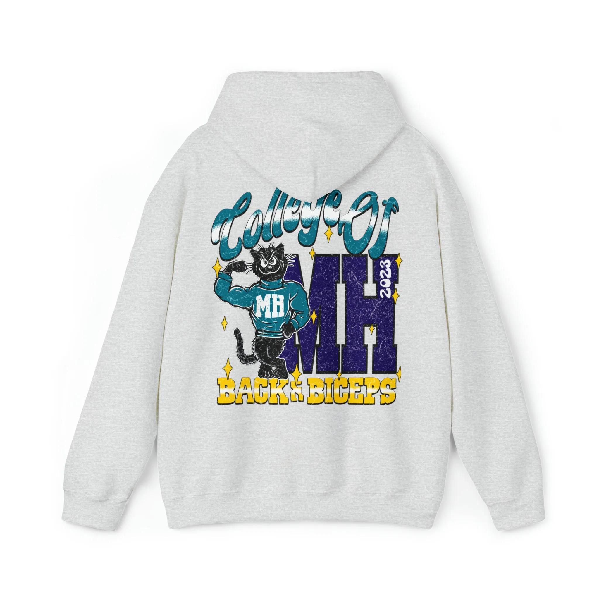 COLLEGE OF BACK AND BICEPS - HOODIE