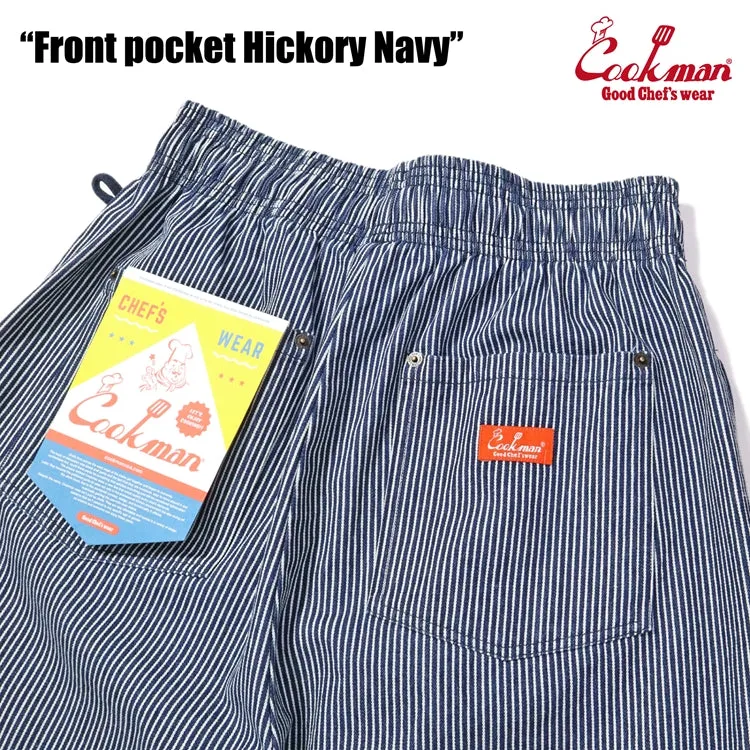 Cookman Chef Short Pants Front Pocket - Hickory : Navy