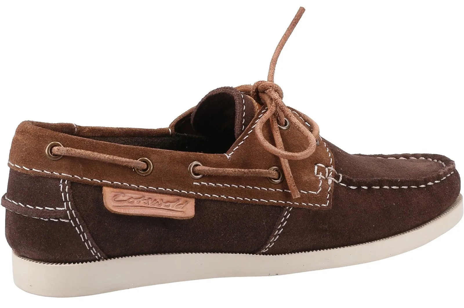 Cotswold Idbury Womens Leather Lace Up Boat Shoe