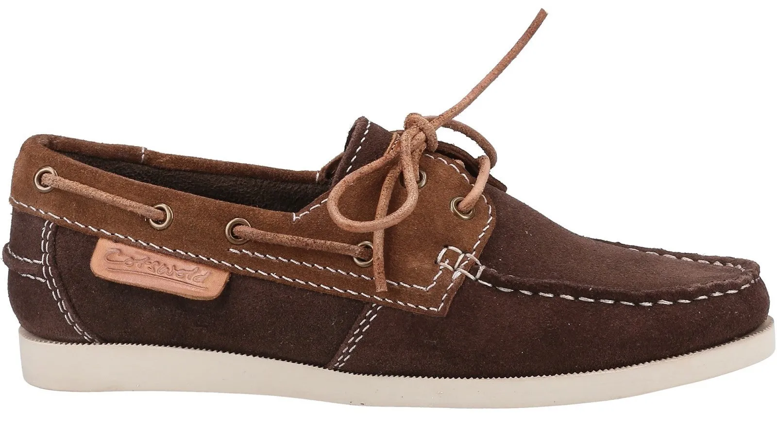 Cotswold Idbury Womens Leather Lace Up Boat Shoe