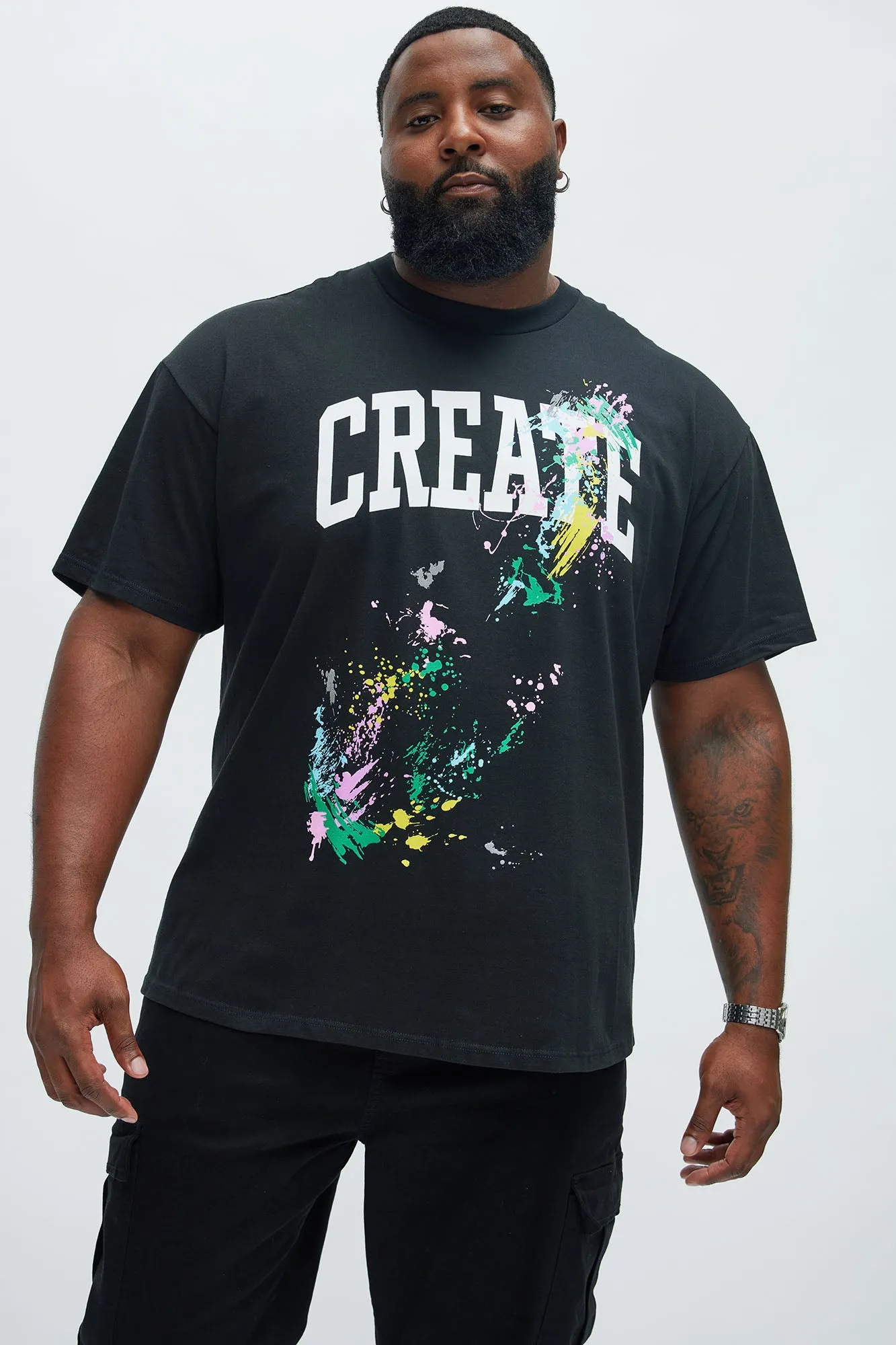 Create Art Short Sleeve Tee - Black