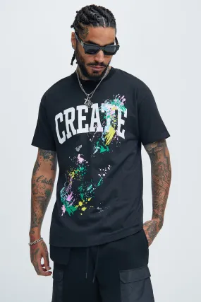 Create Art Short Sleeve Tee - Black