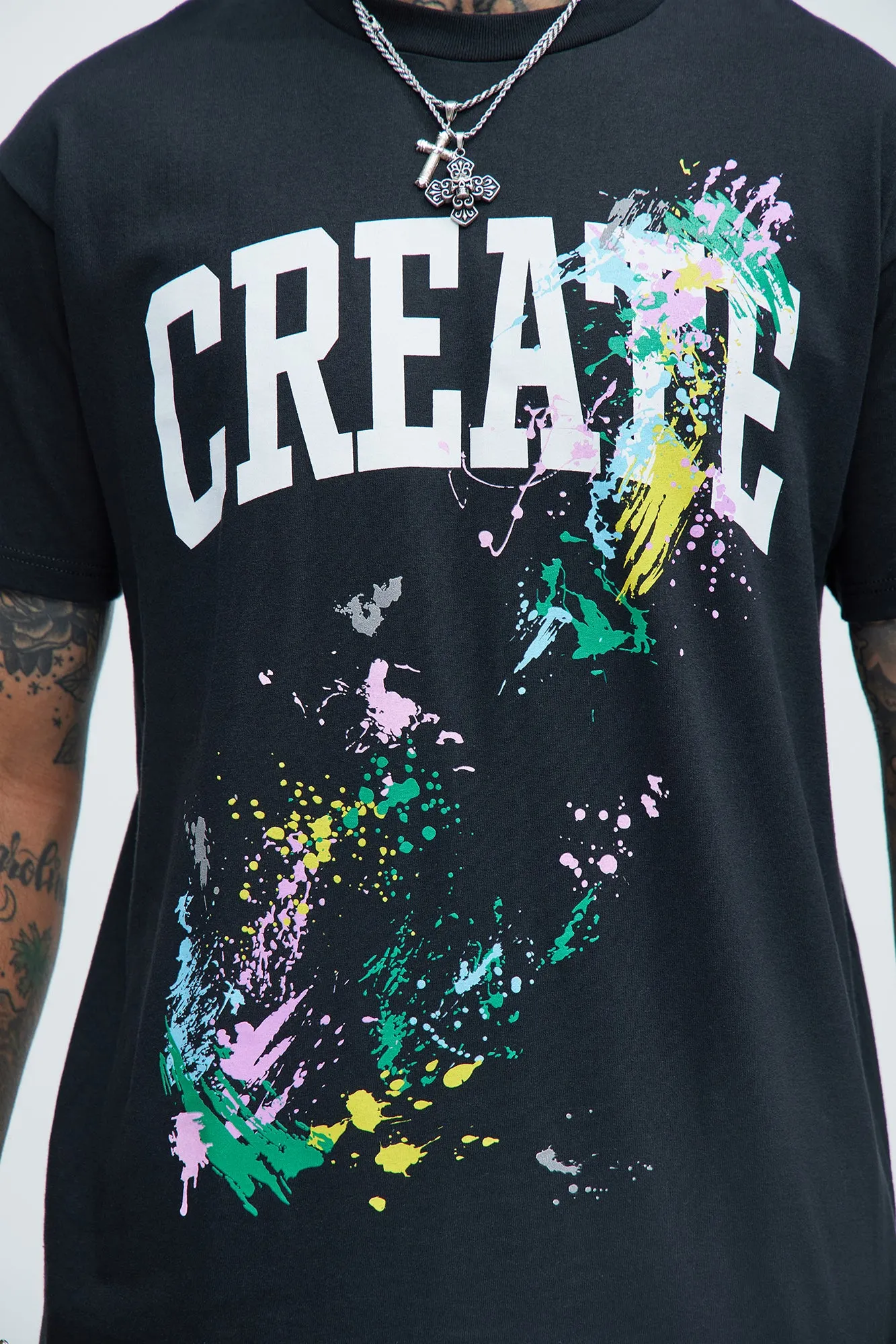 Create Art Short Sleeve Tee - Black