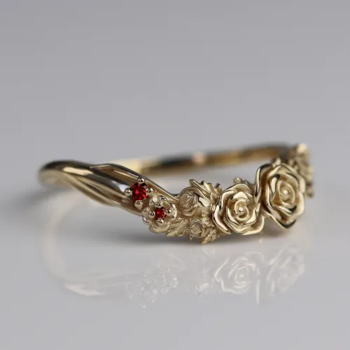 Custom Gold Rose Band  987.00