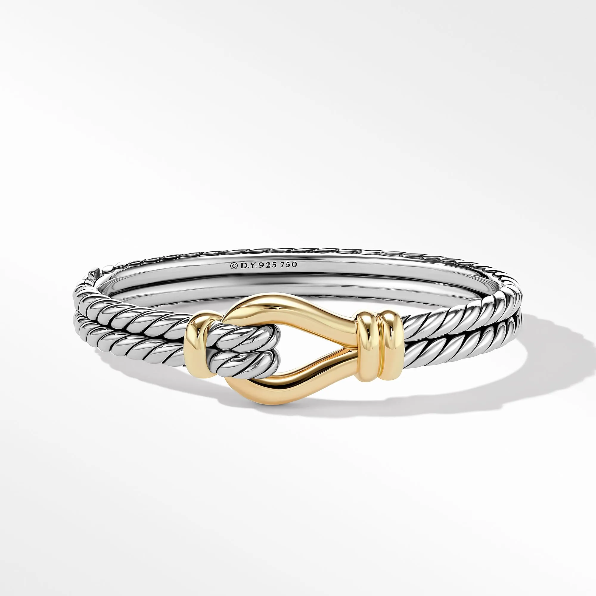 David Yurman Thoroughbred Loop 16MM Bracelet with 18K Yellow Gold