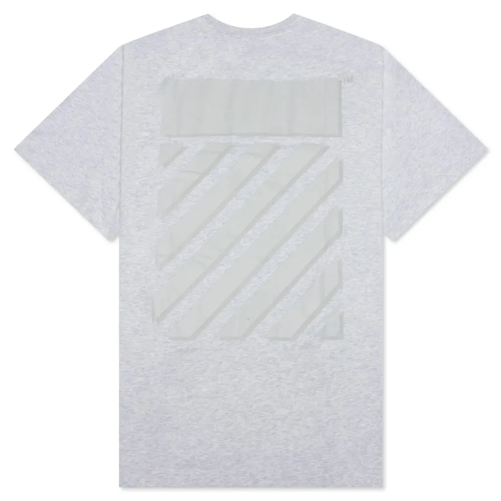 Diag Tab Over S/S Tee - Melange Grey