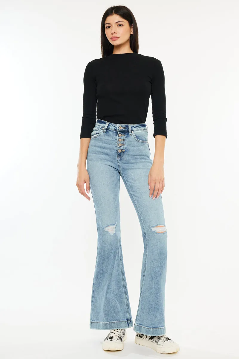 Dixie Ultra High Rise Flare Jeans (Petite)