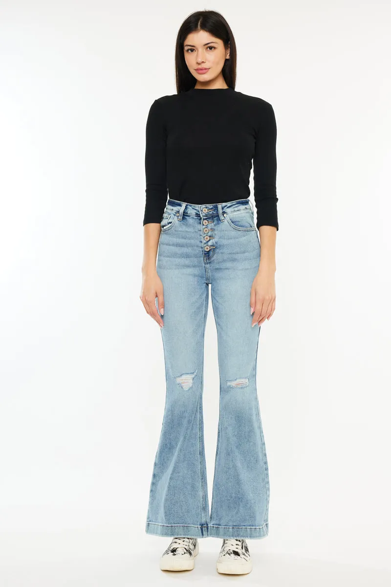 Dixie Ultra High Rise Flare Jeans (Petite)