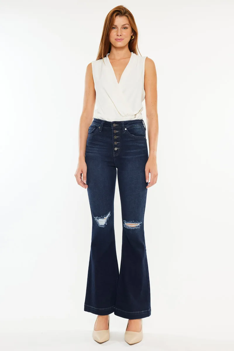 Dixie Ultra High Rise Flare Jeans (Petite)